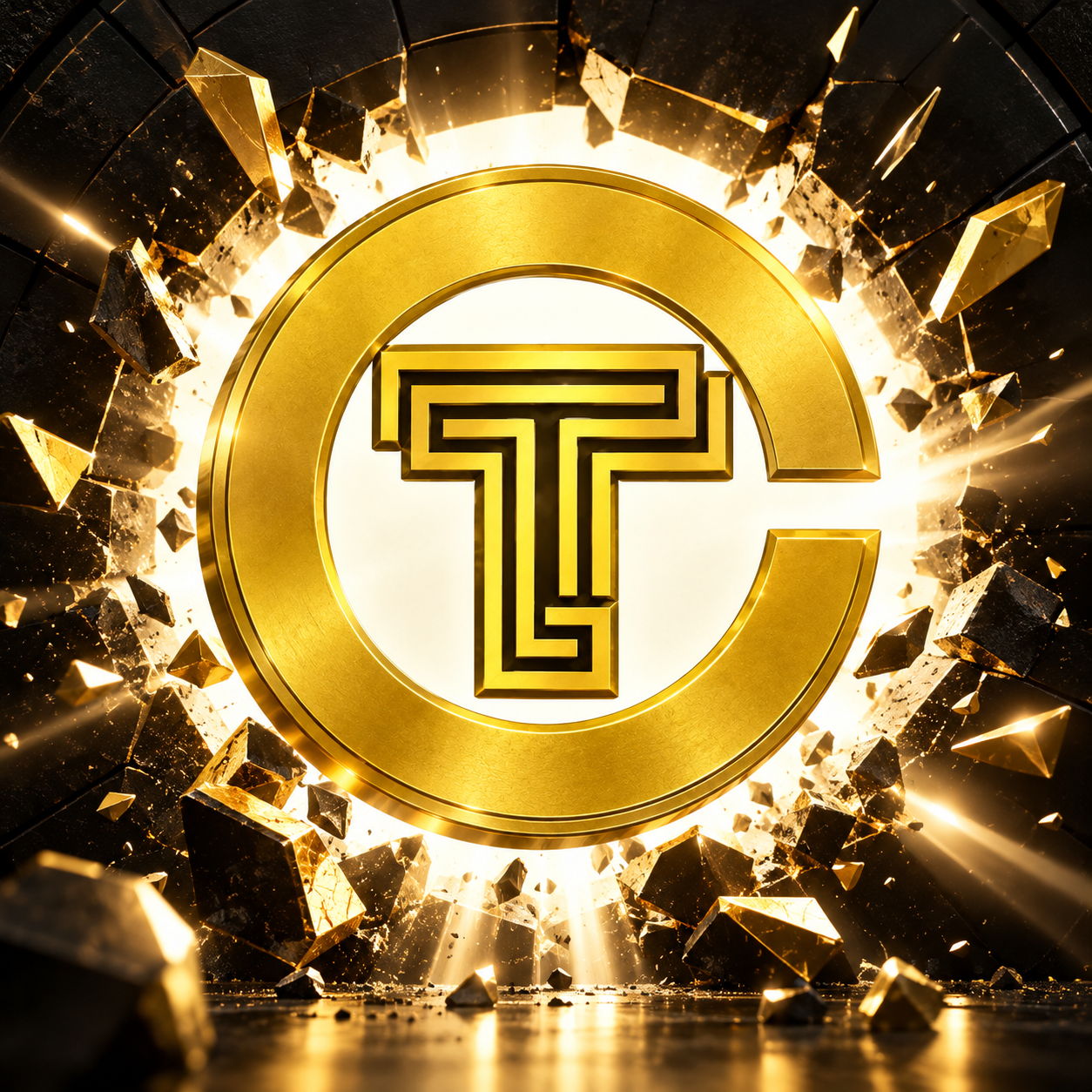 The BEM COIN emblem ignites inside a dark vault